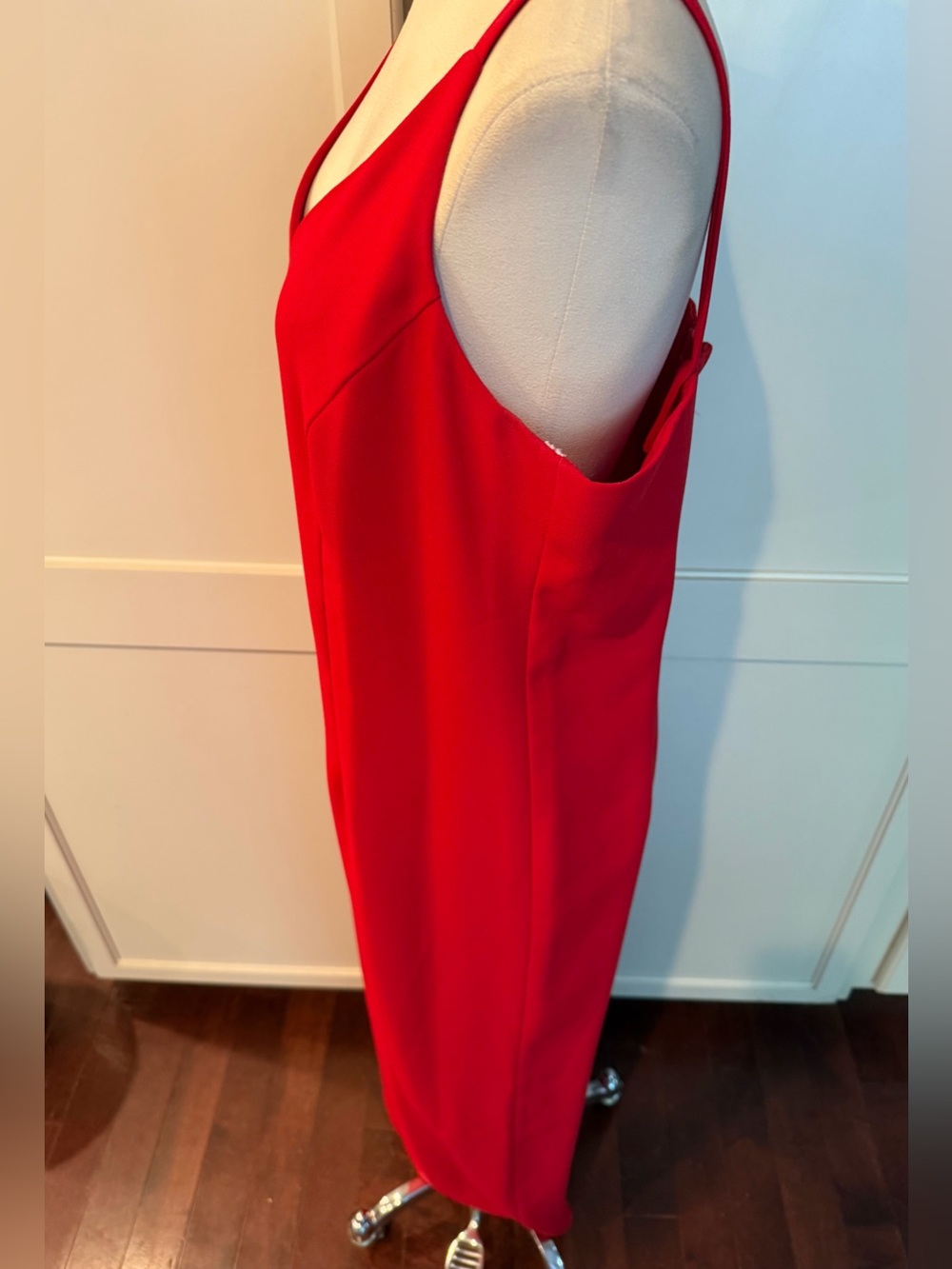 Vintage 90s Elegant Red Women's Dress with Jacket and purse - Picture 11 of 12